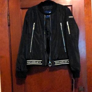 Rocawear Women's Black Bomber Jacket